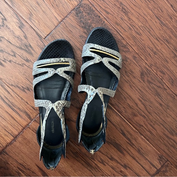 Roberto Cavalli Snake Low Heel Sandal - Picture 6 of 11